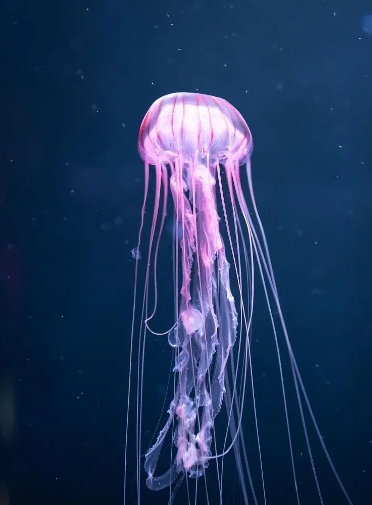 非常好看的海洋生物——夜光游水母