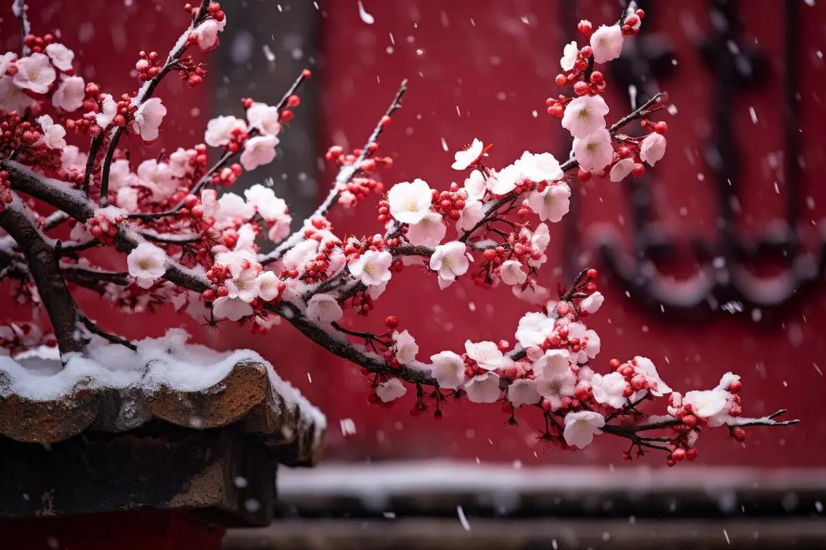 梅花冬日开花魔法：寒冷环境下的生长奇迹，解析其开花习性的科学原理